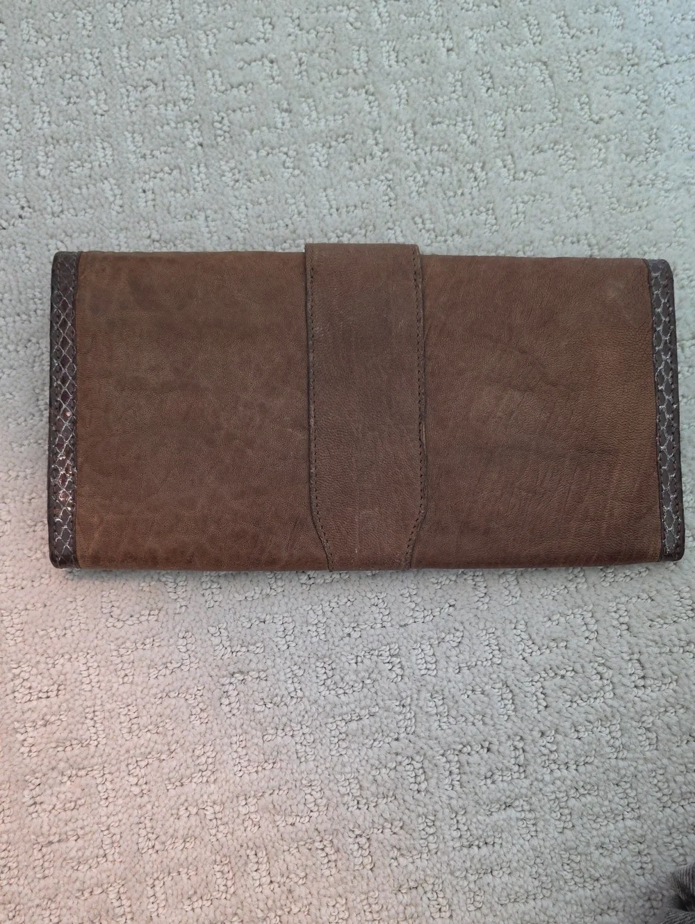 Jimmy Choo Brown Leather Clutch
